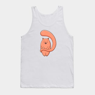 Satsuma the Orange, Big Tailed Cat Tank Top